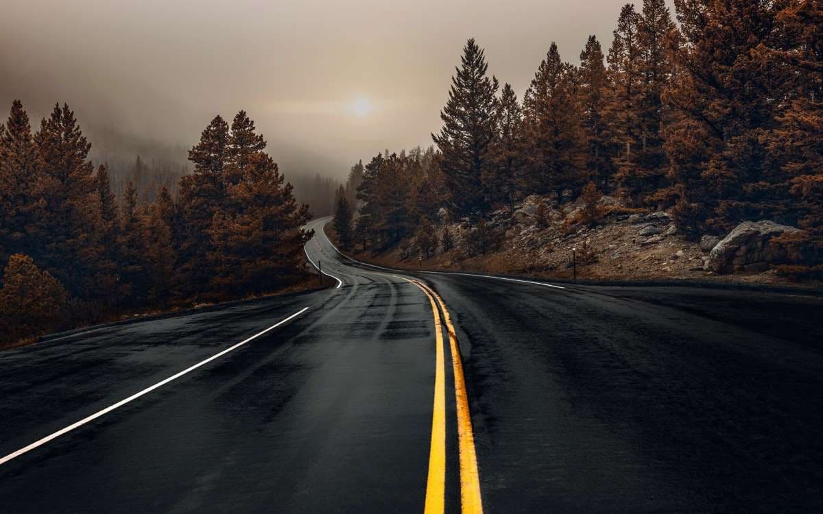 carretera despues de llover