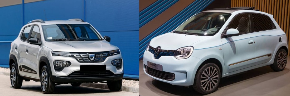 Comparativa: Dacia Spring vs Renault Twingo